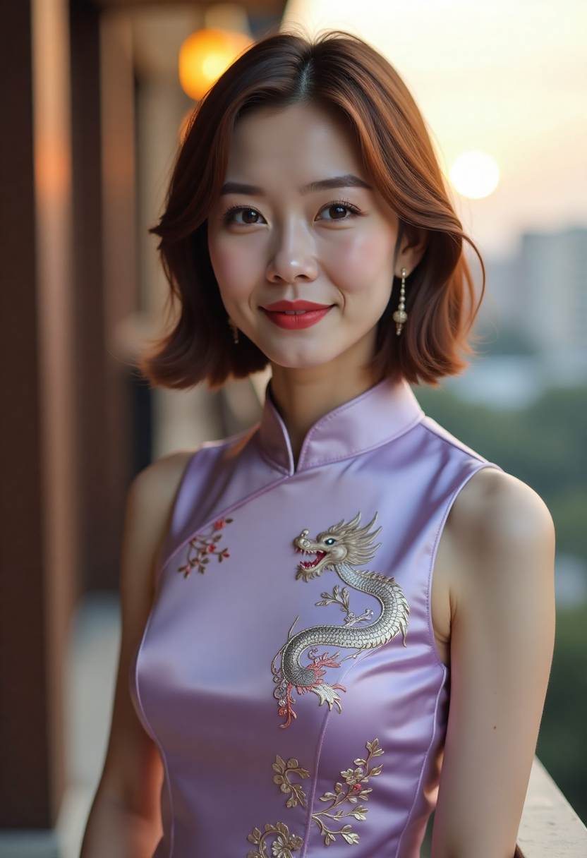 漫画人物在帐篷边整理地图
