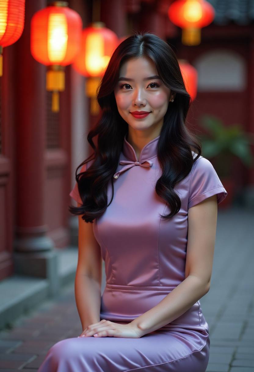清晨草地上的露营帐篷